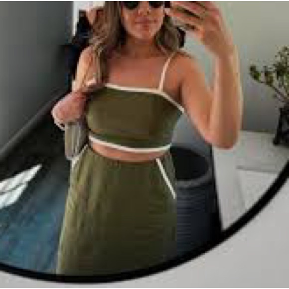 House of Harlow 1960 Linen Blend Skirt - Picture 3 of 6